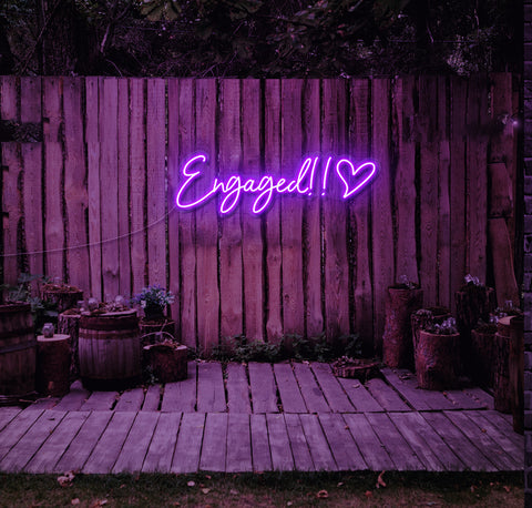 Engaged!! LED Neon Sign