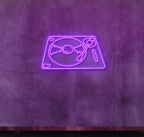 DJ Decks LED Neon Sign