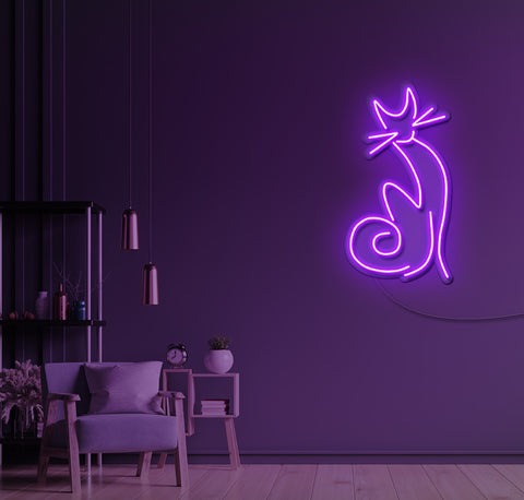 Kitty Cat LED Neon Sign