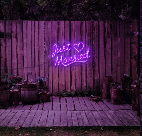 Just Married LED Neon Sign
