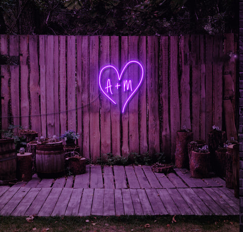 Initials LED Neon Sign