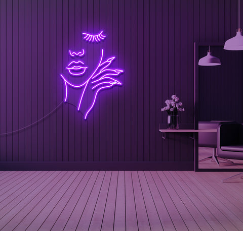 The Perfect Nails and Brows LED Neon Sign