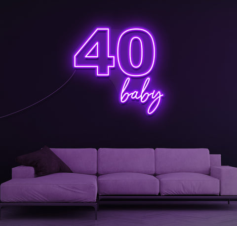 40 Baby LED Neon Sign