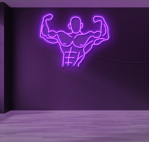 Strong Man LED Neon Sign