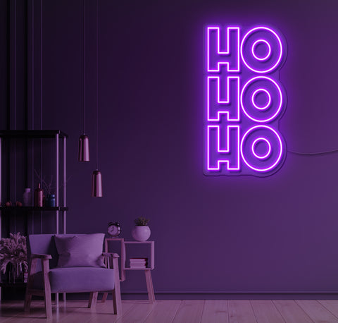 Ho Ho Ho Bold LED Neon Sign