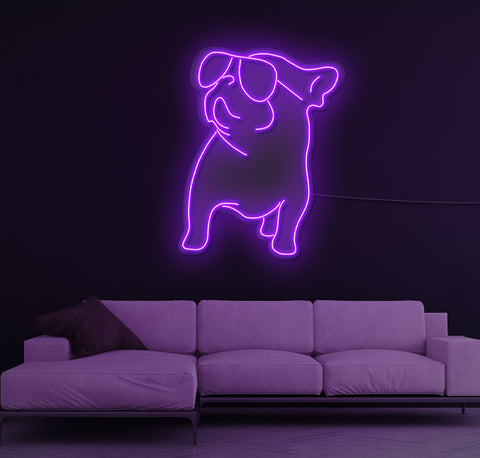 Cool Bulldog LED Neon Sign