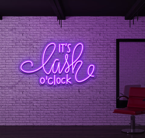 It's Lash O'Clock LED Neon Sign