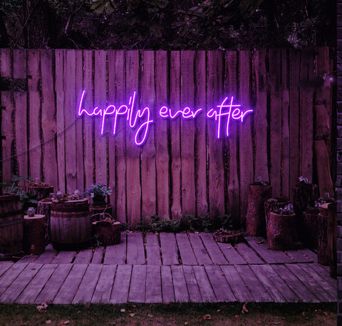 Happily Ever After LED Neon Sign