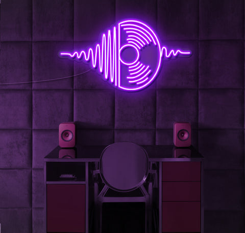 Spinning Vinyl LED Neon Sign