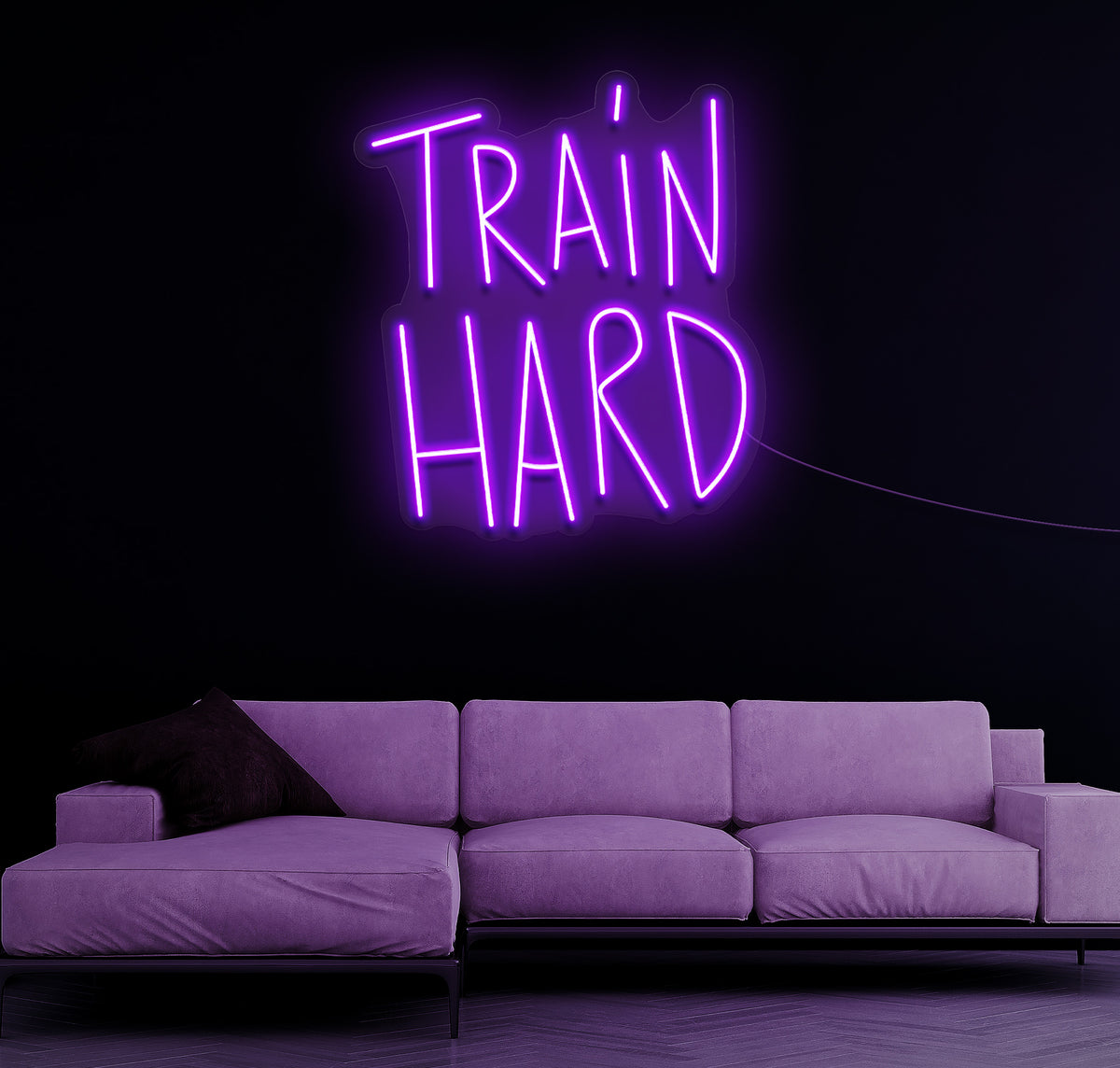 Train Hard LED Neon Sign