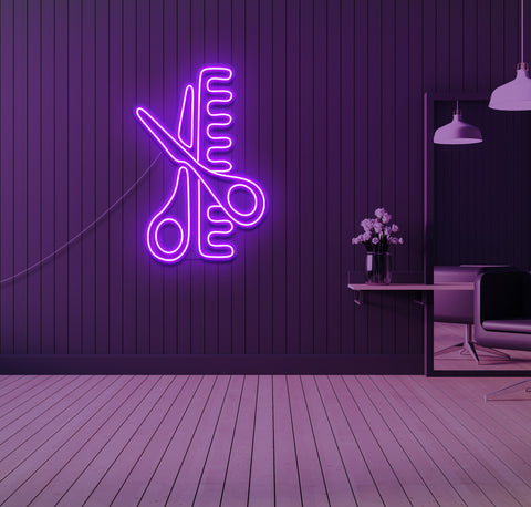 Scissors LED Neon Sign