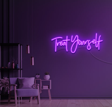 Treat Yourself LED Neon Sign