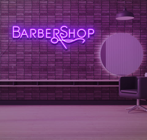Simple Barbershop LED Neon Sign