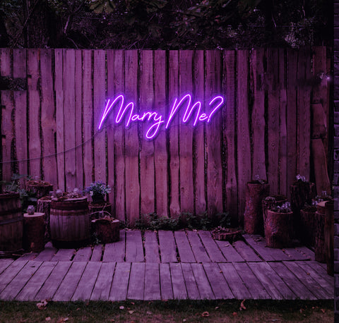 Marry Me? LED Neon Sign