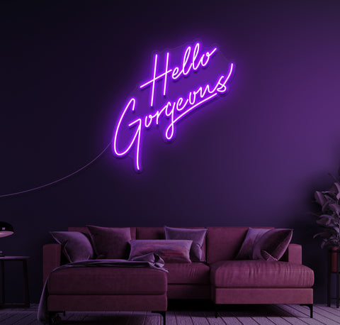 Hello Gorgeous LED Neon Sign