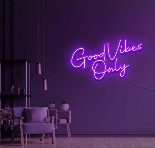 Good Vibes Only LED Neon Sign