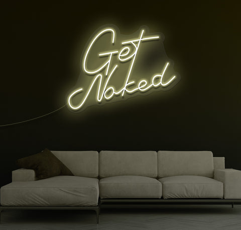 Get Naked LED Neon Sign