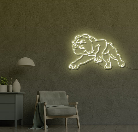 Bulldog LED Neon Sign