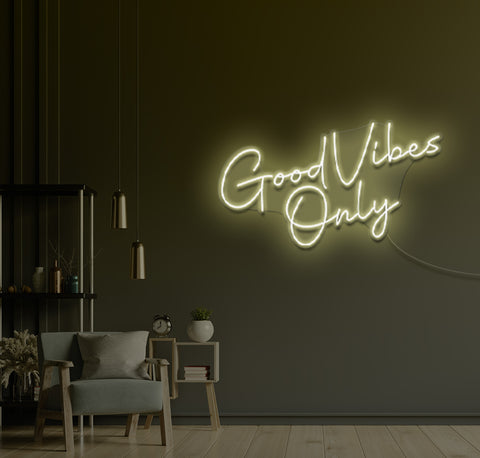 Good Vibes Only LED Neon Sign