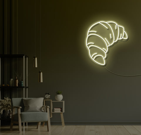 Croissant LED Neon Sign
