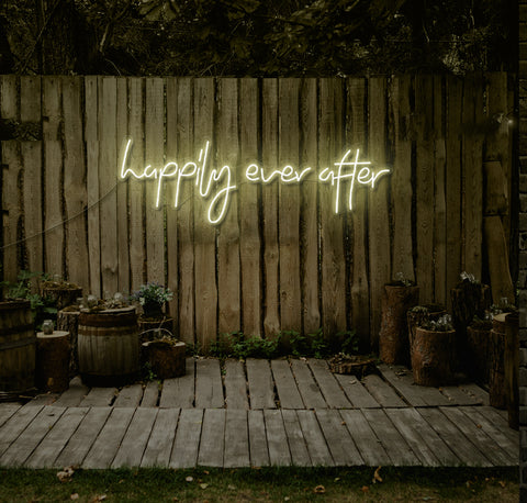 Happily Ever After LED Neon Sign