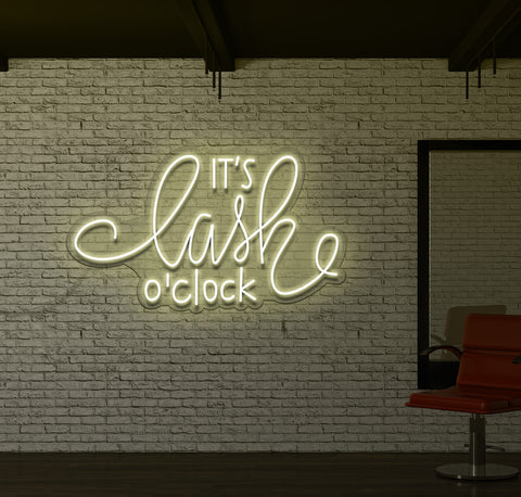 It's Lash O'Clock LED Neon Sign