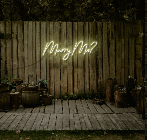 Marry Me? LED Neon Sign