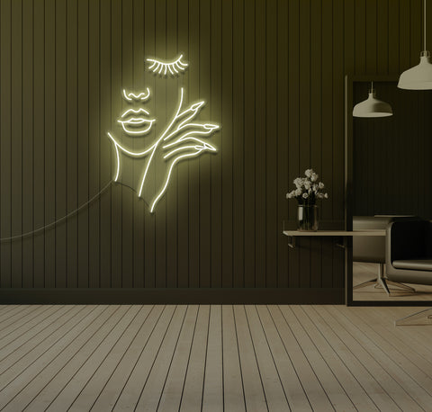 The Perfect Nails and Brows LED Neon Sign