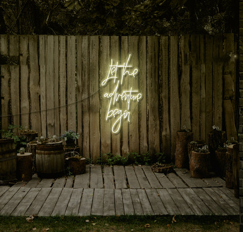 Let The Adventure Begin LED Neon Sign