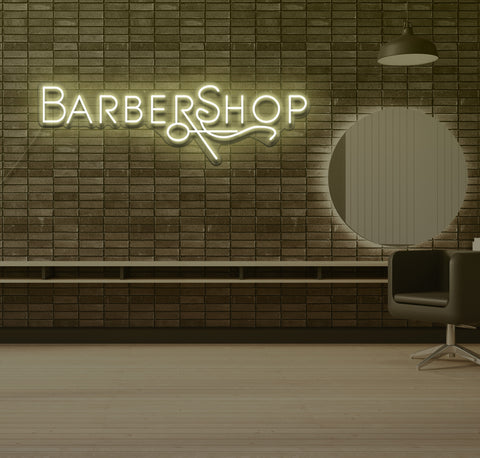 Simple Barbershop LED Neon Sign