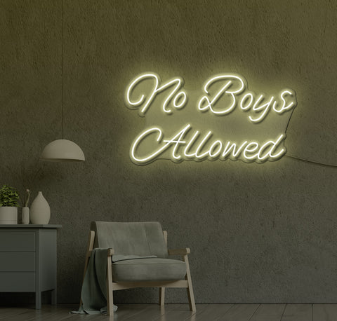 No Boys Allowed LED Neon Sign