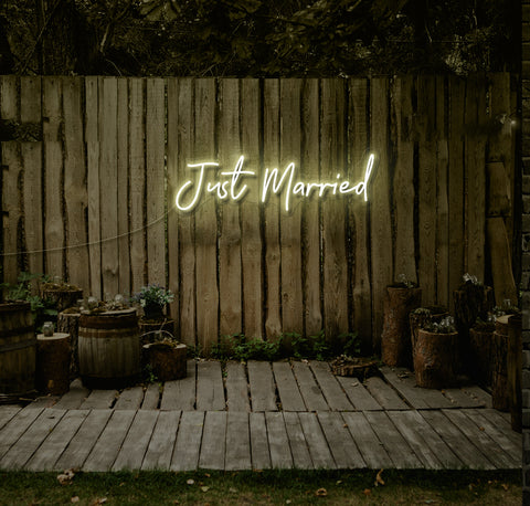Just Married LED Neon Sign