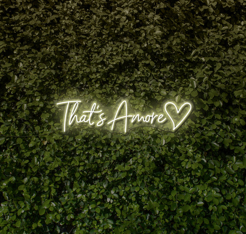That's Amore (Heart) LED Neon Sign