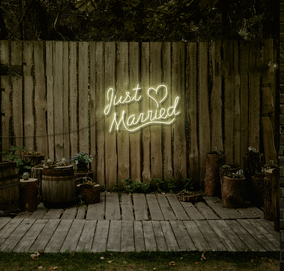 Just Married LED Neon Sign