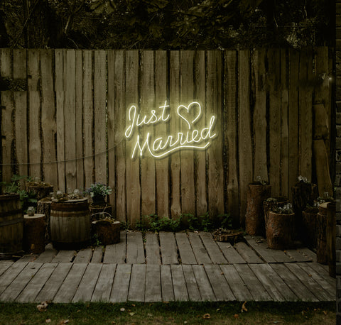 Just Married LED Neon Sign