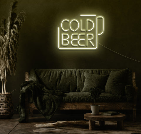 Cold Beer LED Neon Sign