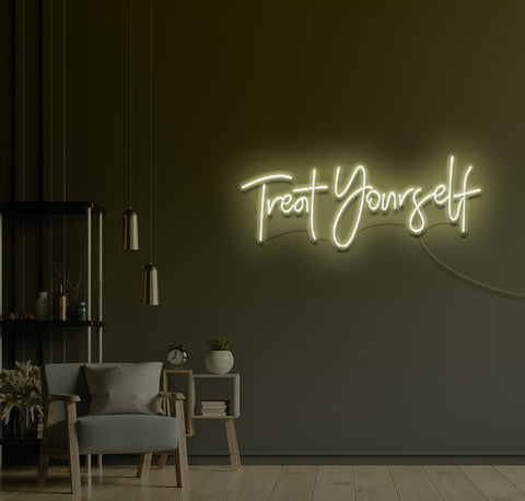 Treat Yourself LED Neon Sign