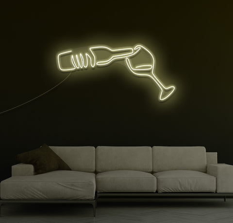 Fill My Glass LED Neon Sign