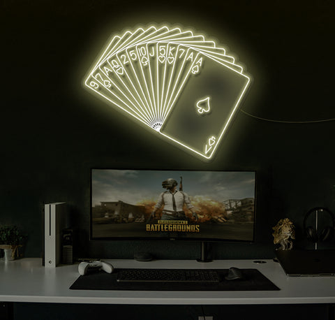 Card Deck LED Neon Sign