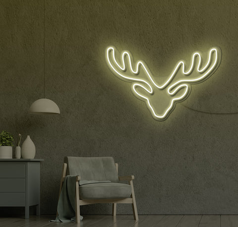 Reindeer Antlers LED Neon Sign
