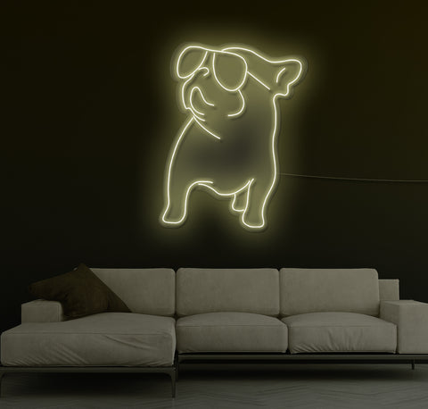 Cool Bulldog LED Neon Sign