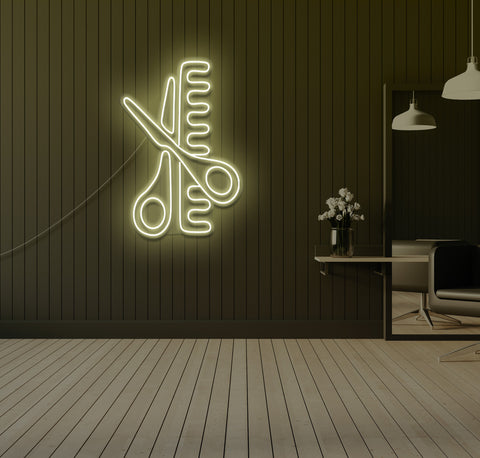 Scissors LED Neon Sign