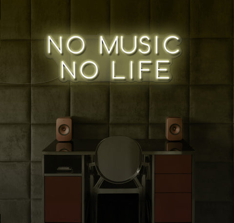 No Music No Life LED Neon Sign
