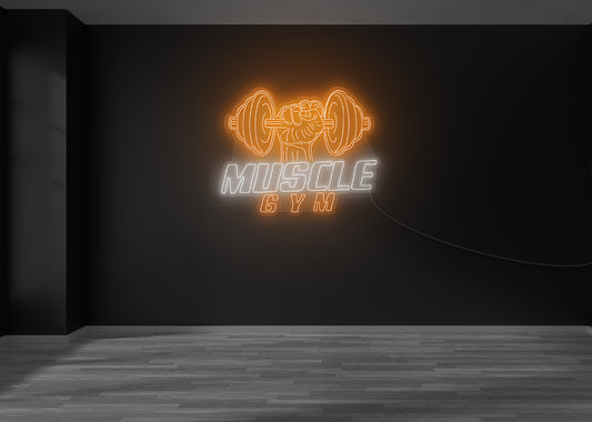 Muscle Gym LED Neon Sign