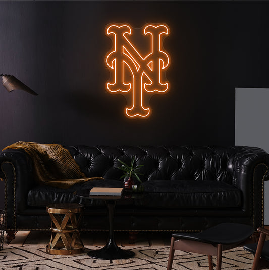 New York M Baseball LED Neon Sign