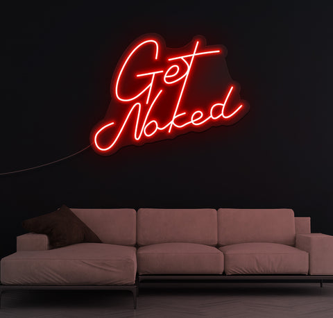 Get Naked LED Neon Sign