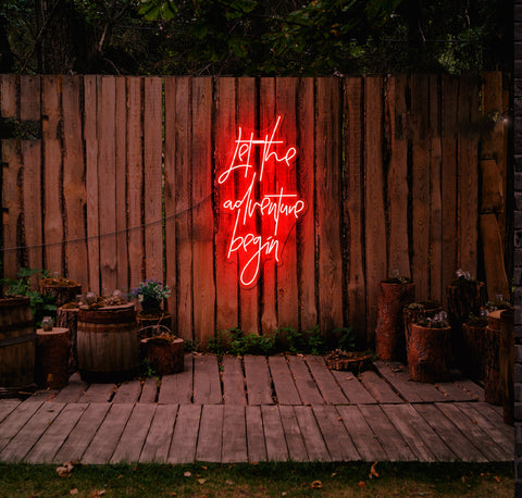 Let The Adventure Begin LED Neon Sign