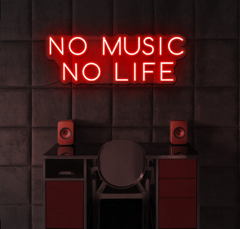 No Music No Life LED Neon Sign