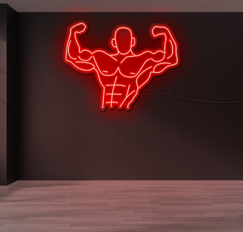 Strong Man LED Neon Sign