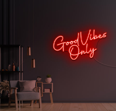 Good Vibes Only LED Neon Sign